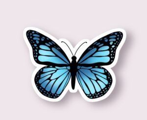 Blue Butterfly - Sticker